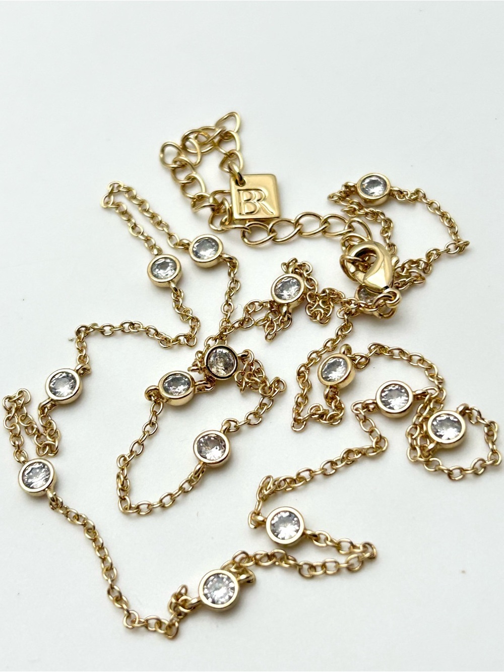 Banana Republic Dainty Jeweled Station Necklace